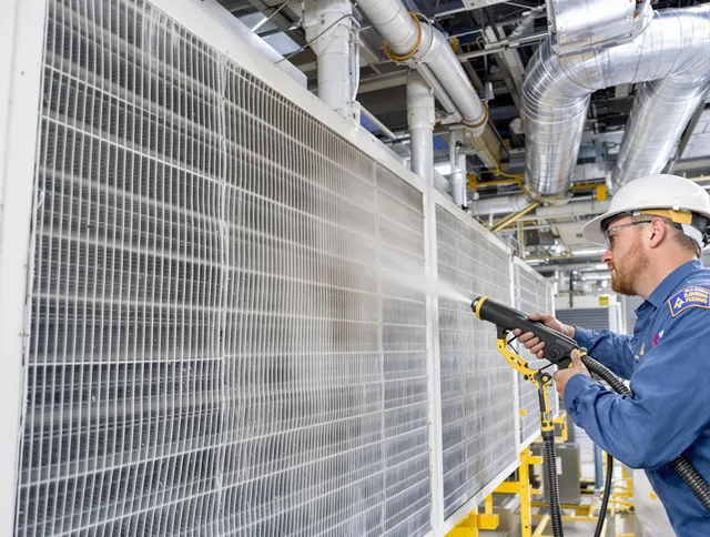 Professional commercial coil cleaning by Glocester Air Duct Cleaning in Glocester